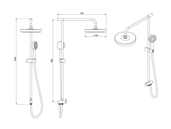 Bela Shower Head Gold - Image 2